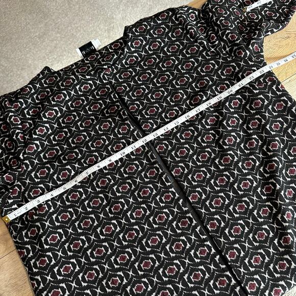 Leota Cora Duster Jacket Geo Jacquard Rhododendron Size 1L - Picture 9 of 10